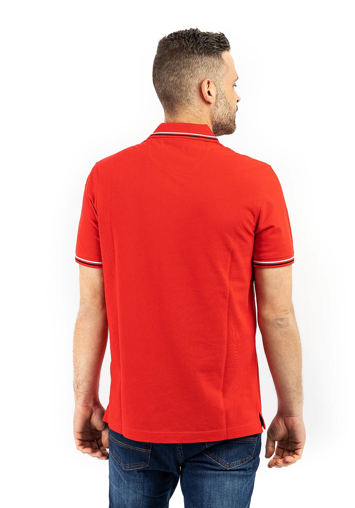 Men's Polo Shirts Bugatti Sportswear Red