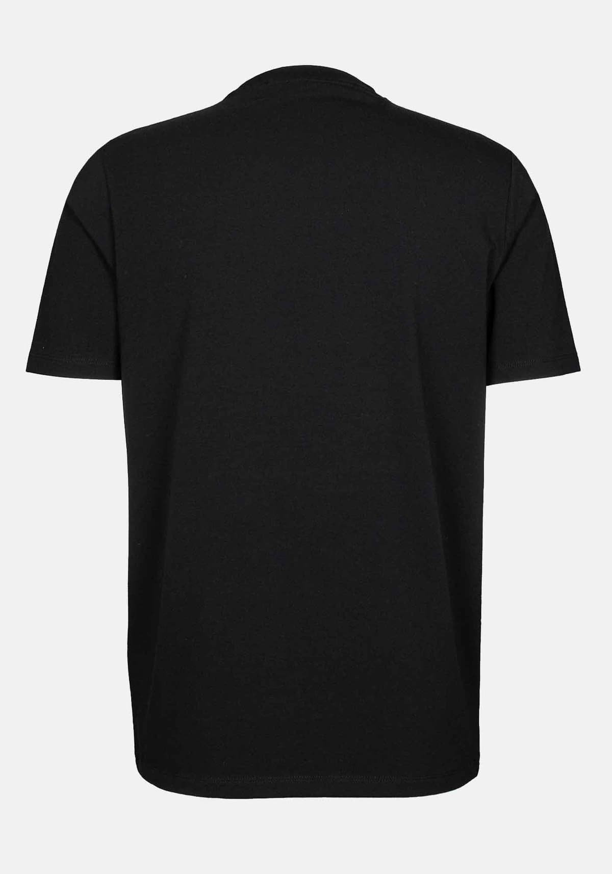 KARL LAGERFELD T-SHIRT LOGO POCKET ZIP ΜΑΥΡΟ