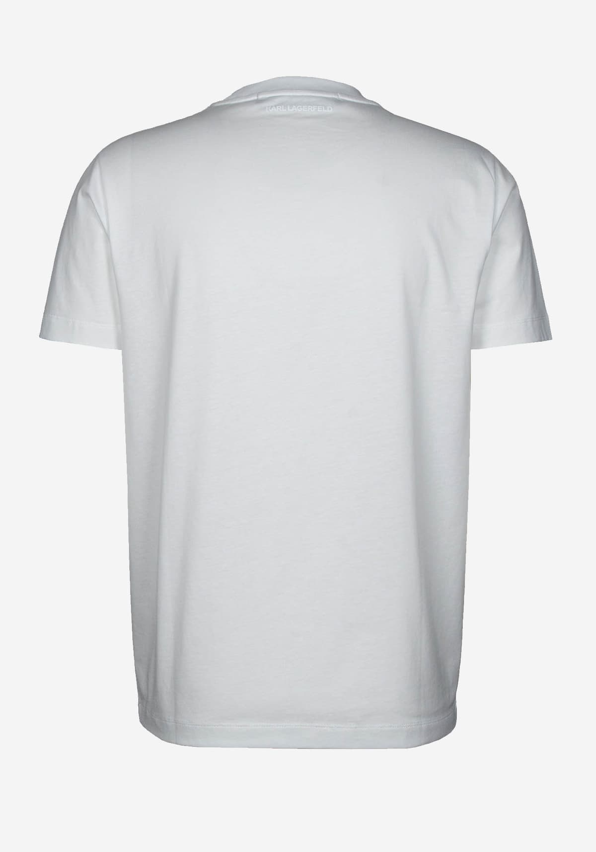 KARL LAGERFELD T-SHIRT CREW NECK LOGO ΛΕΥΚΟ