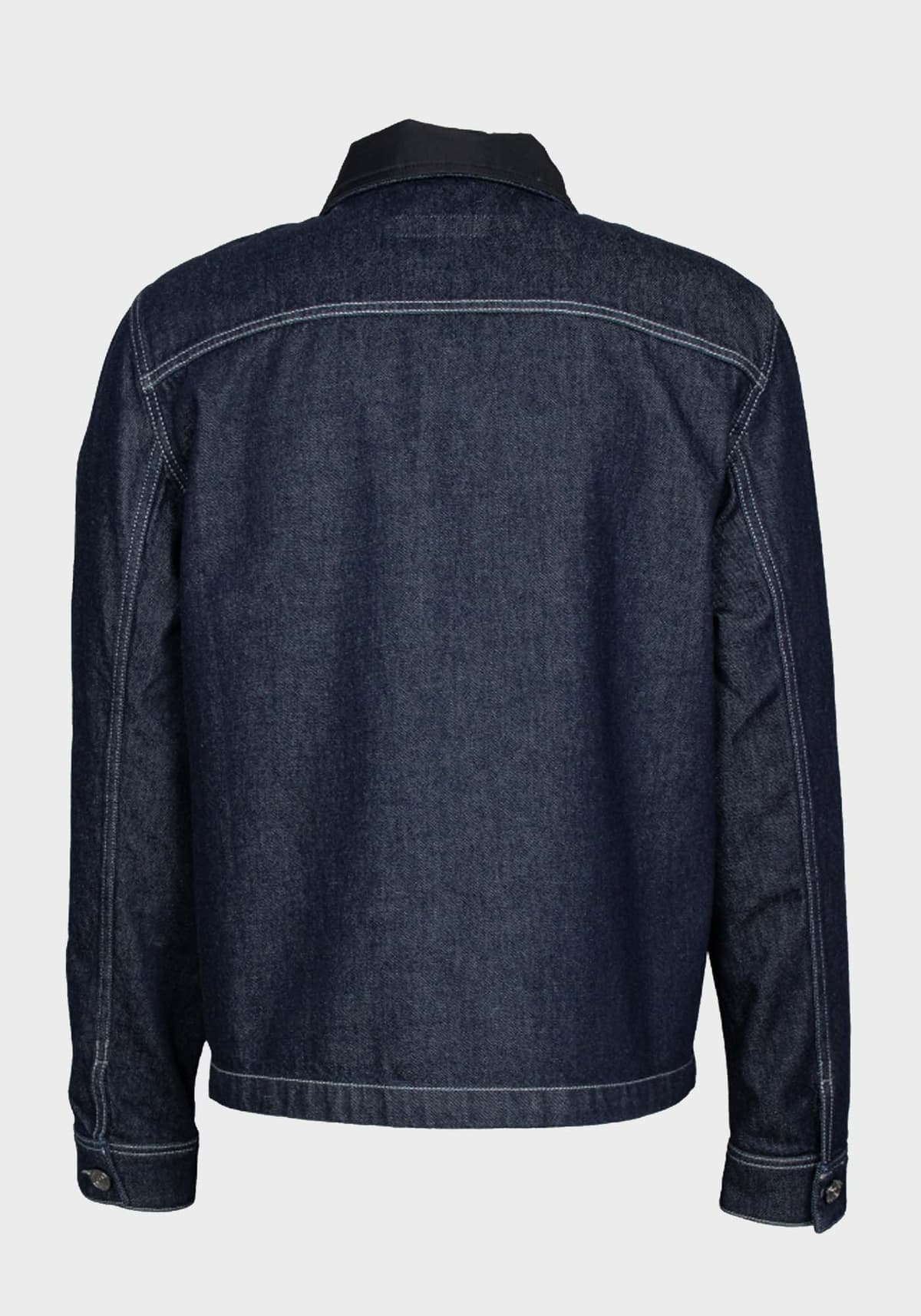 KARL LAGERFELD ΠΟΥΚΑΜΙΣΟ JEANS METALLIC LOGO ΜΠΛΕ