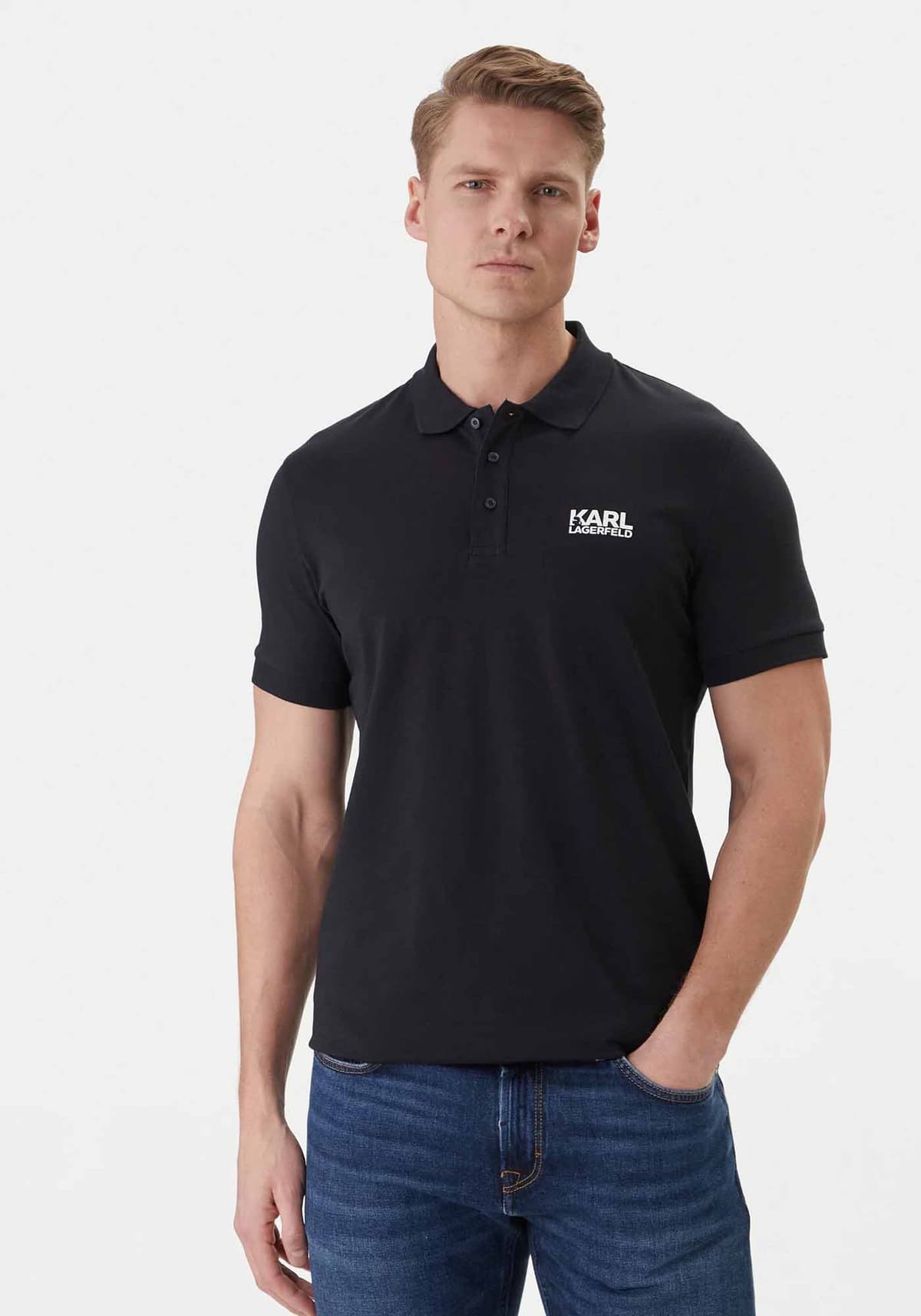 Men's Polo Shirts Karl Lagerfeld Blue