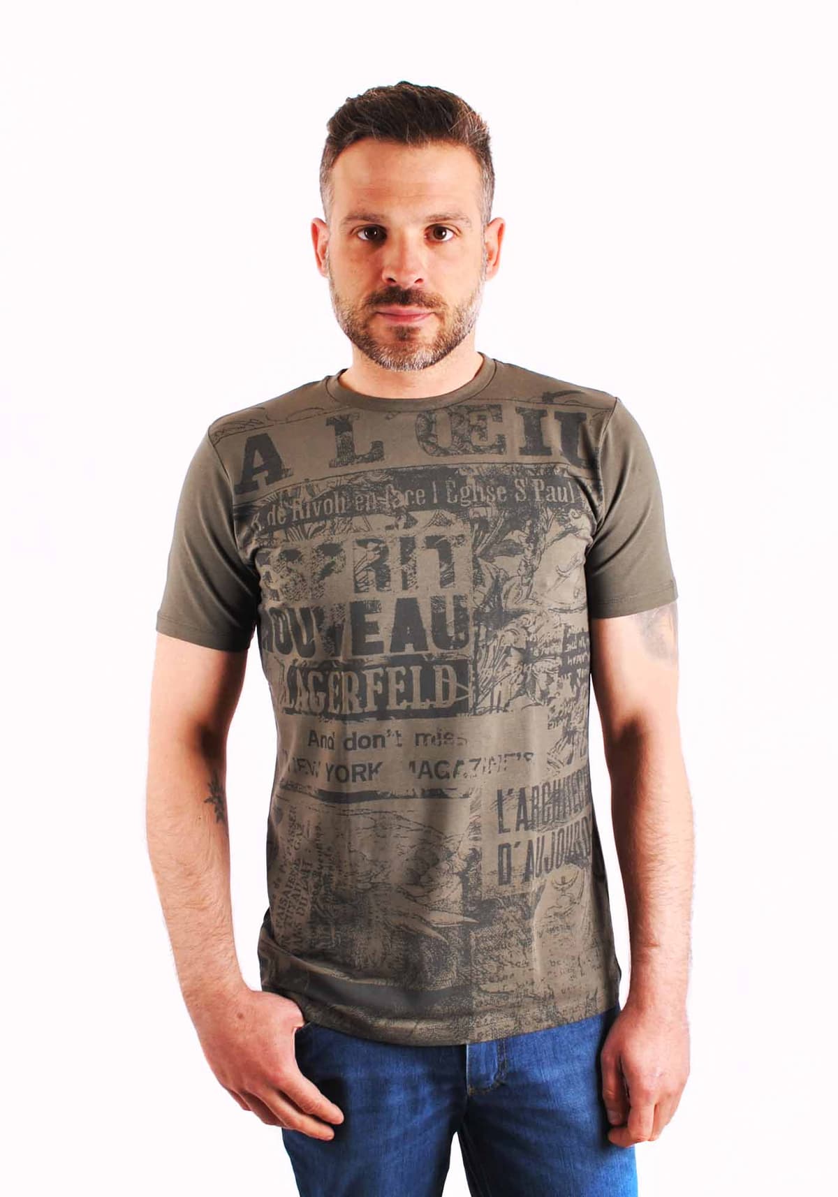 Men's T-Shirts Karl Lagerfeld Brown