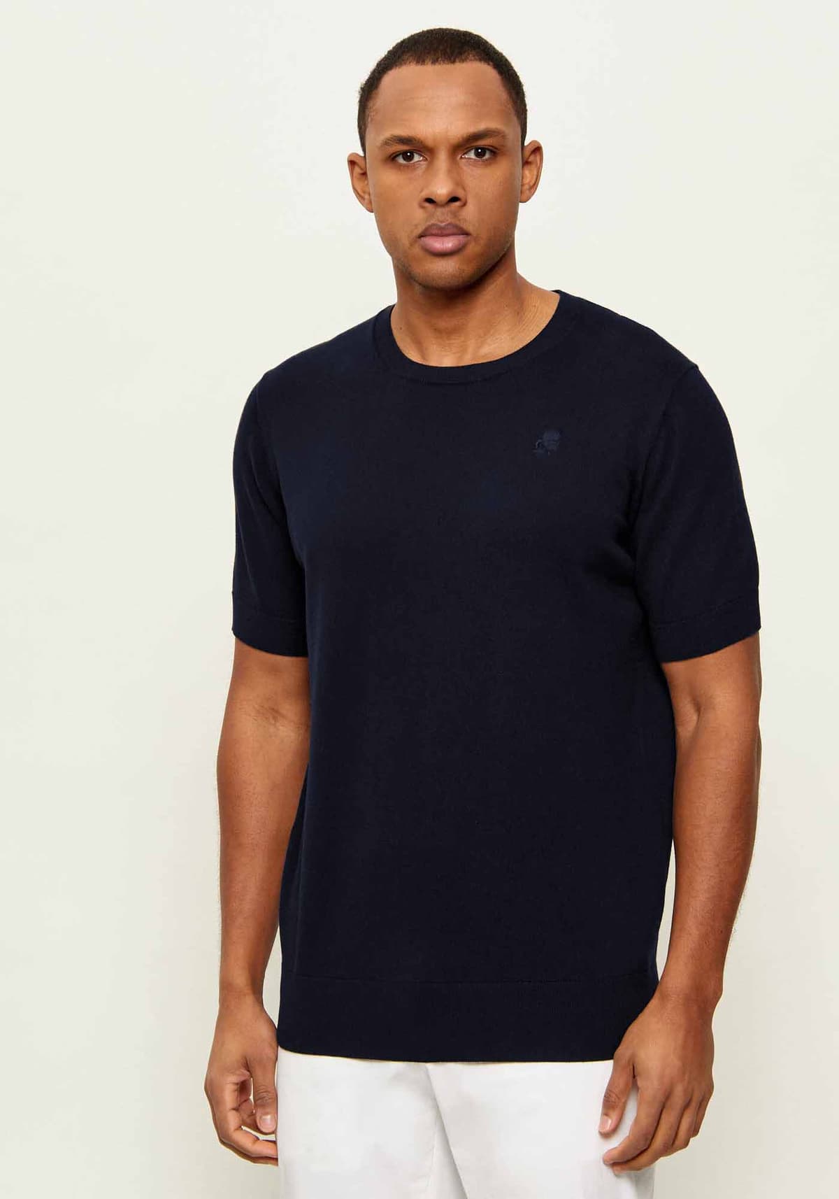 Ανδρικό Πλεκτό T-shirt Navy Μπλε Karl Lagerfeld 655087 562398-690