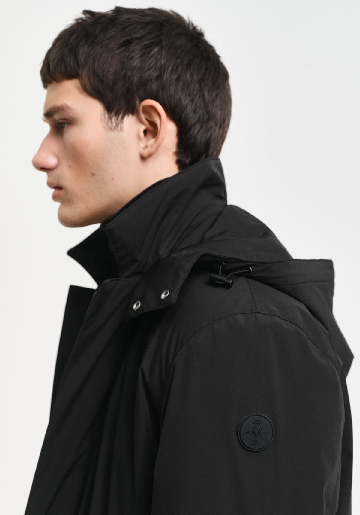 GANT Καπαρντίνα της σειράς Padded Car Coat - 7006451 005 Black