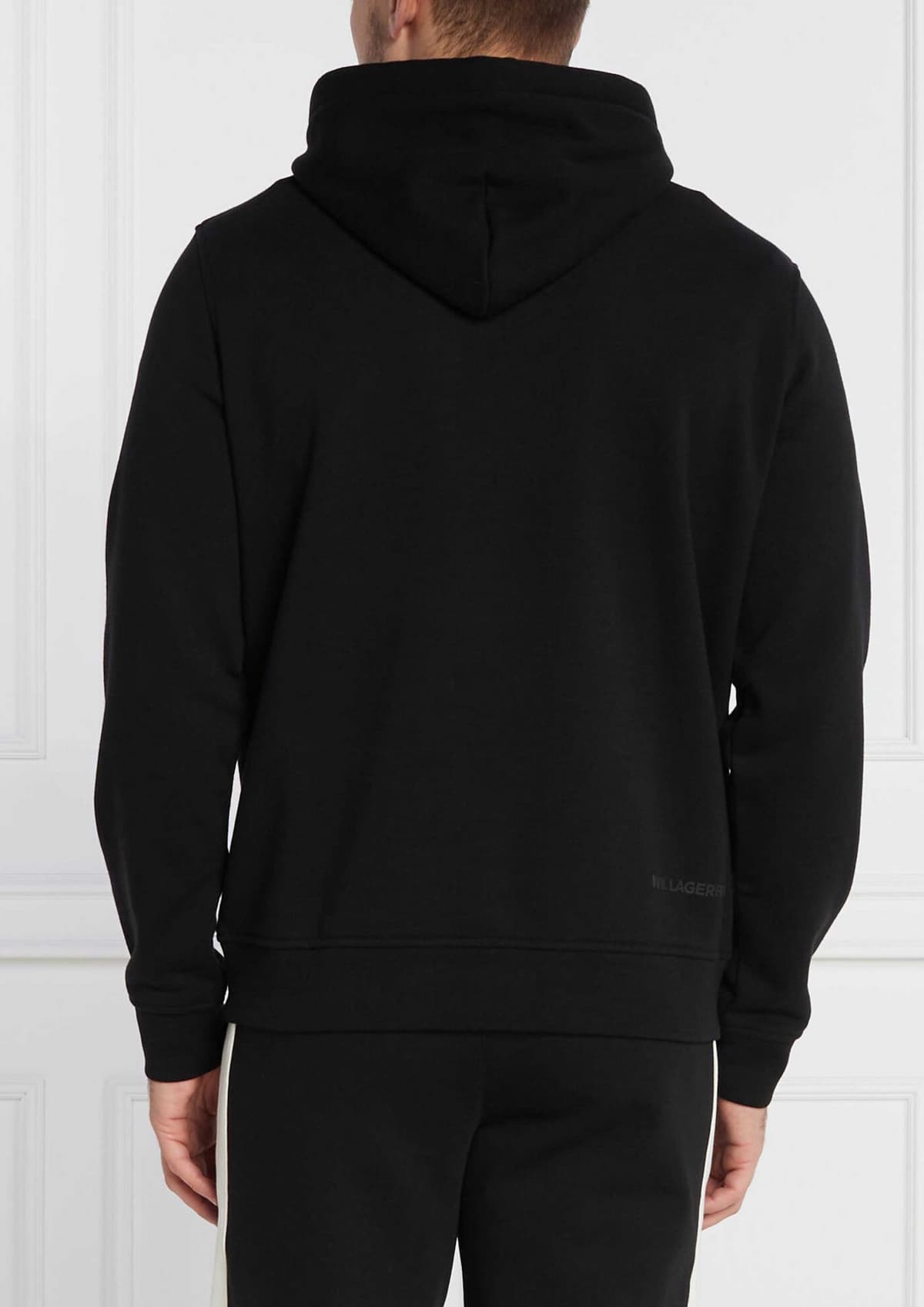 KARL LAGERFELD ΦΟΥΤΕΡ HOODIE LOGO ΜΑΥΡΟ