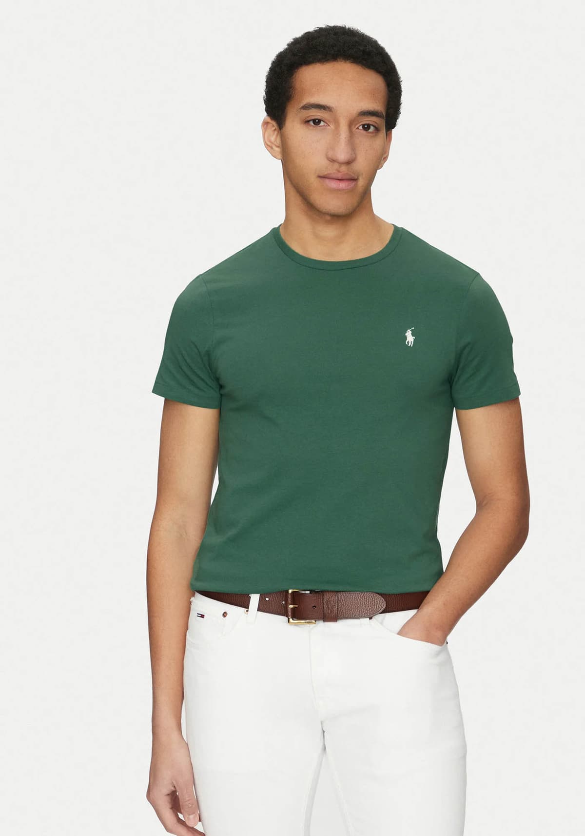 Polo Ralph Lauren Μπλούζα της σειράς Jersey Crewneck - 710671438 422 Green