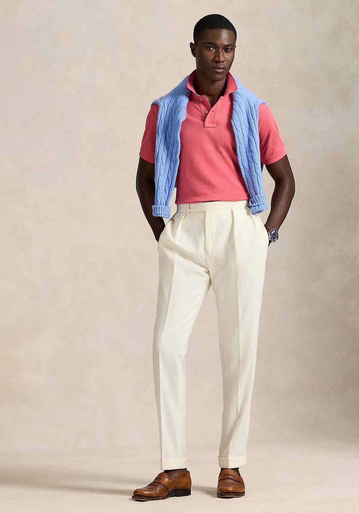 Polo Ralph Lauren Polo Μπλούζα Stretch Mesh - 710680784 462 Red Sky