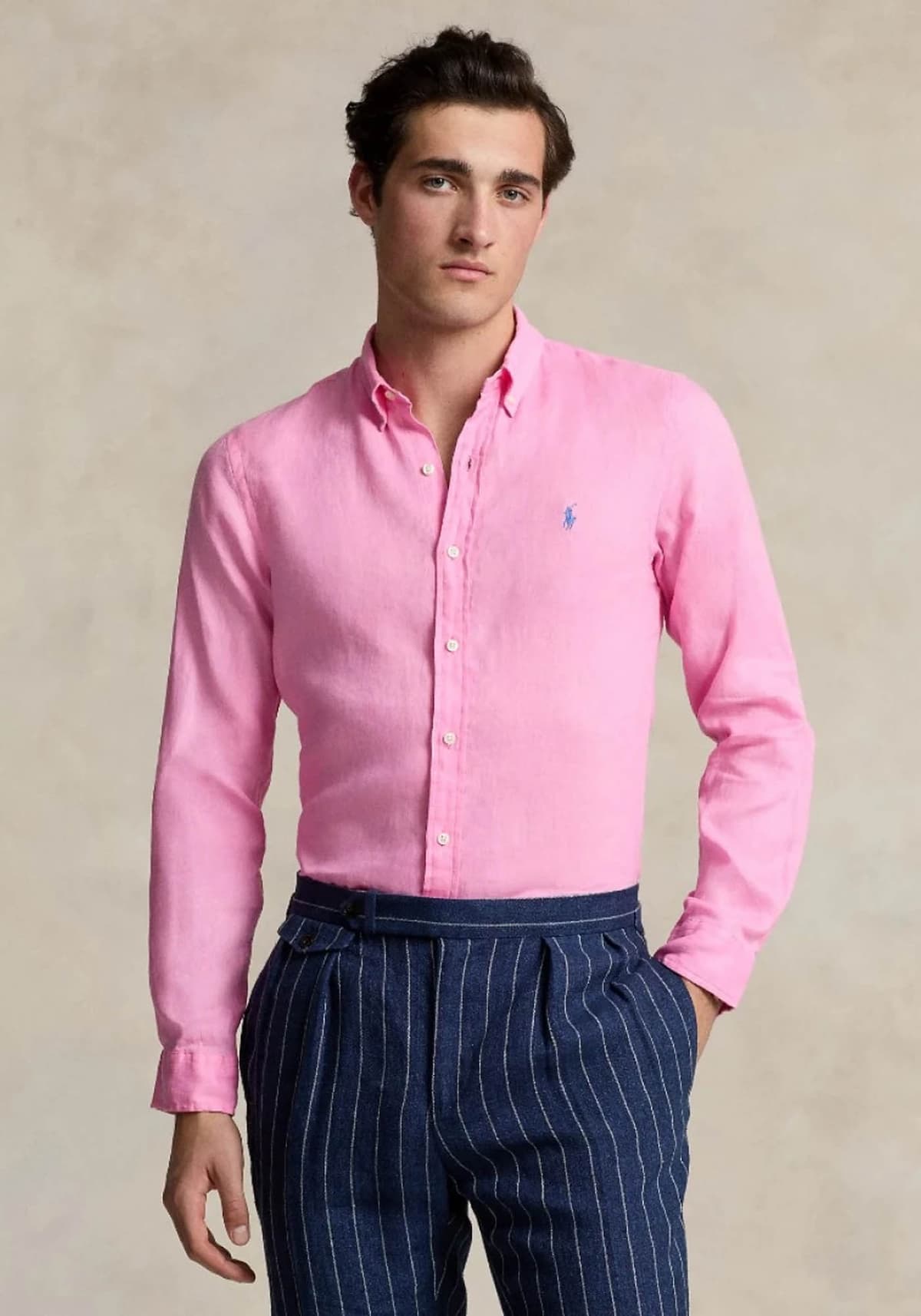 Men's Shirts Polo Ralph Lauren Pink