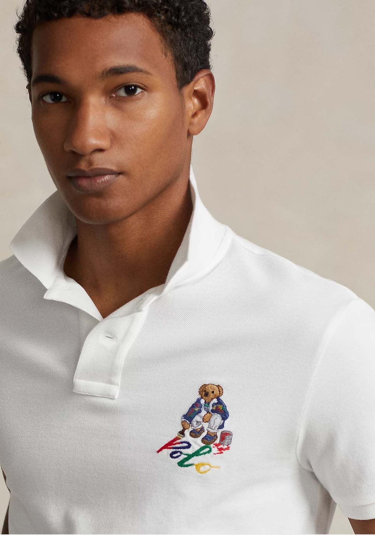Polo Ralph Lauren Basic Polo Μπλούζα της σειράς Bear - 710853312 023 White