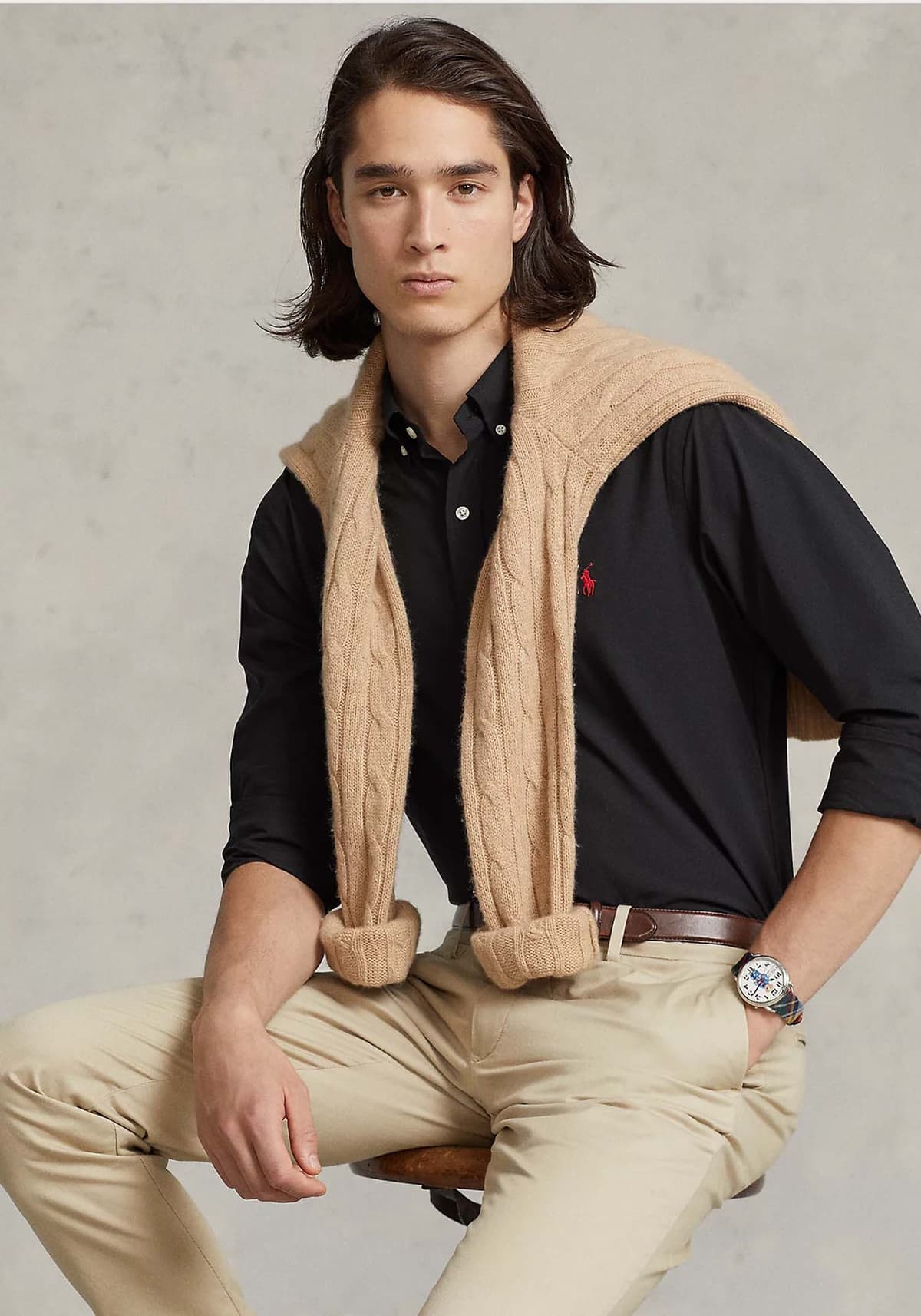 Men's Shirts Polo Ralph Lauren Black