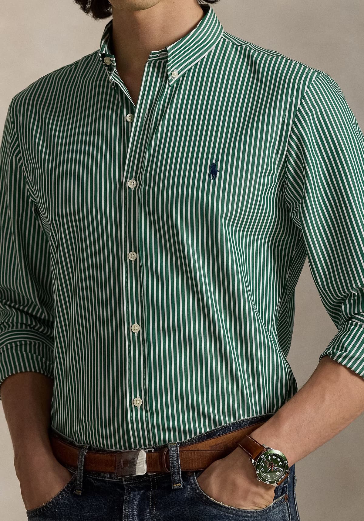 Men's Shirts Polo Ralph Lauren Green