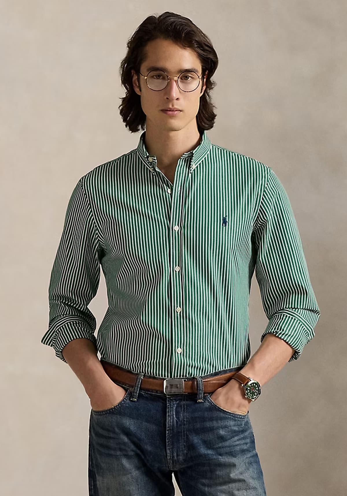 Men's Shirts Polo Ralph Lauren Green