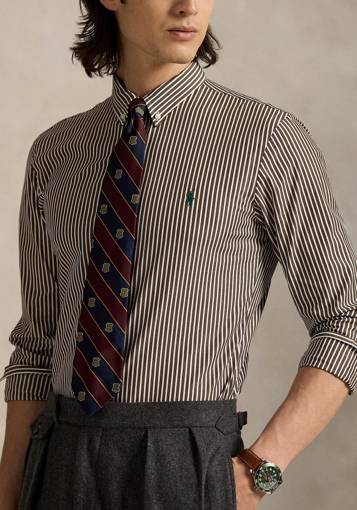 Men's Shirts Polo Ralph Lauren Brown