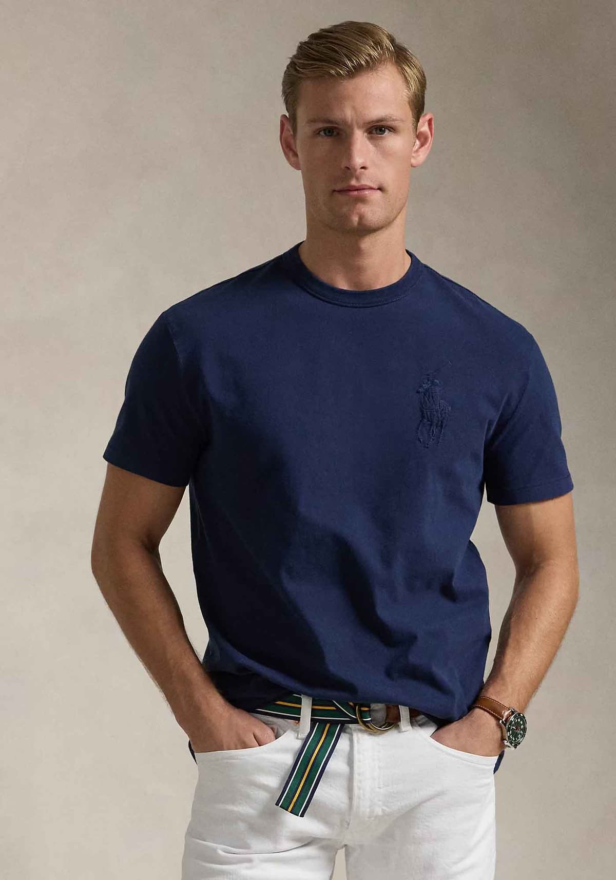 Men's T-Shirts Polo Ralph Lauren Beige