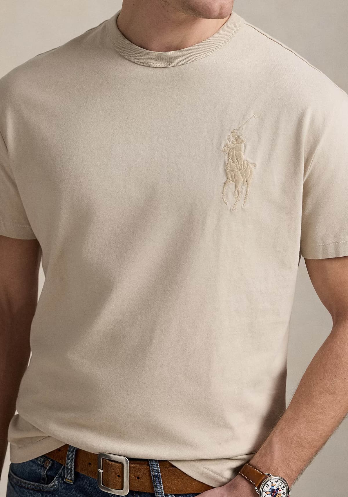 Men's T-Shirts Polo Ralph Lauren Beige