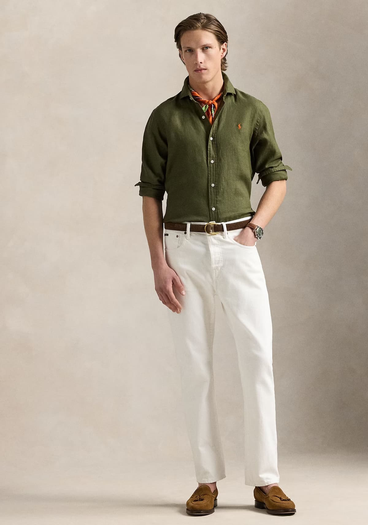 Men's Shirts Polo Ralph Lauren Green