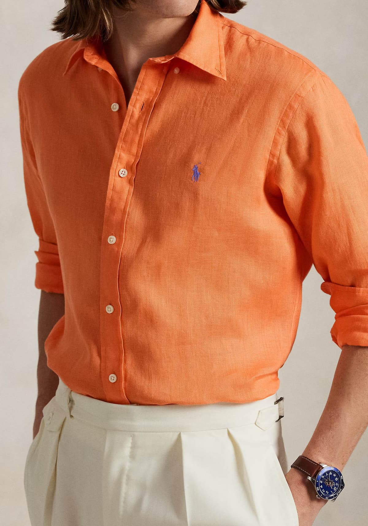Men's Shirts Polo Ralph Lauren Orange