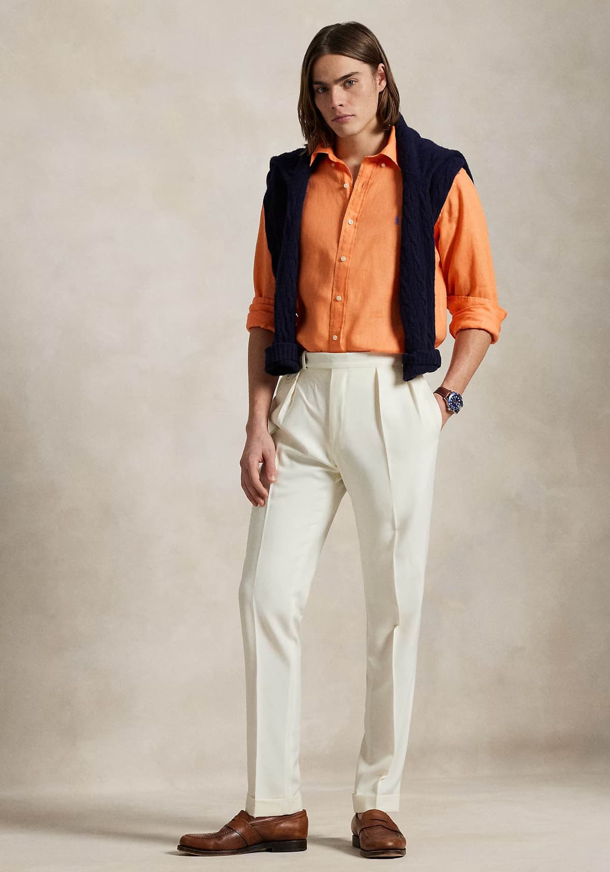 Men's Shirts Polo Ralph Lauren Orange