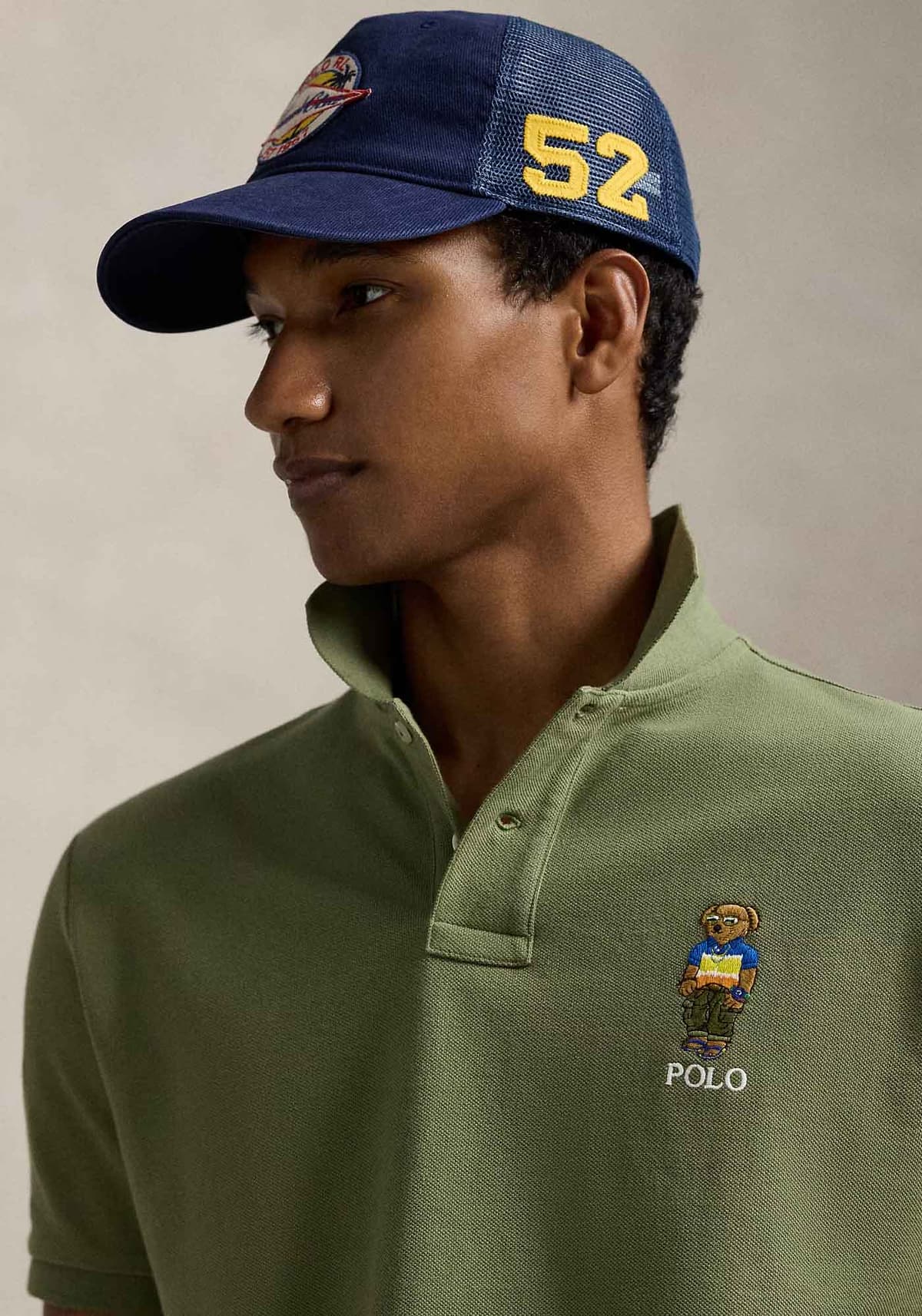 Polo Ralph Lauren Basic Polo Μπλούζα της σειράς Bear - 710969633 001 Tree Green Beach Shp
