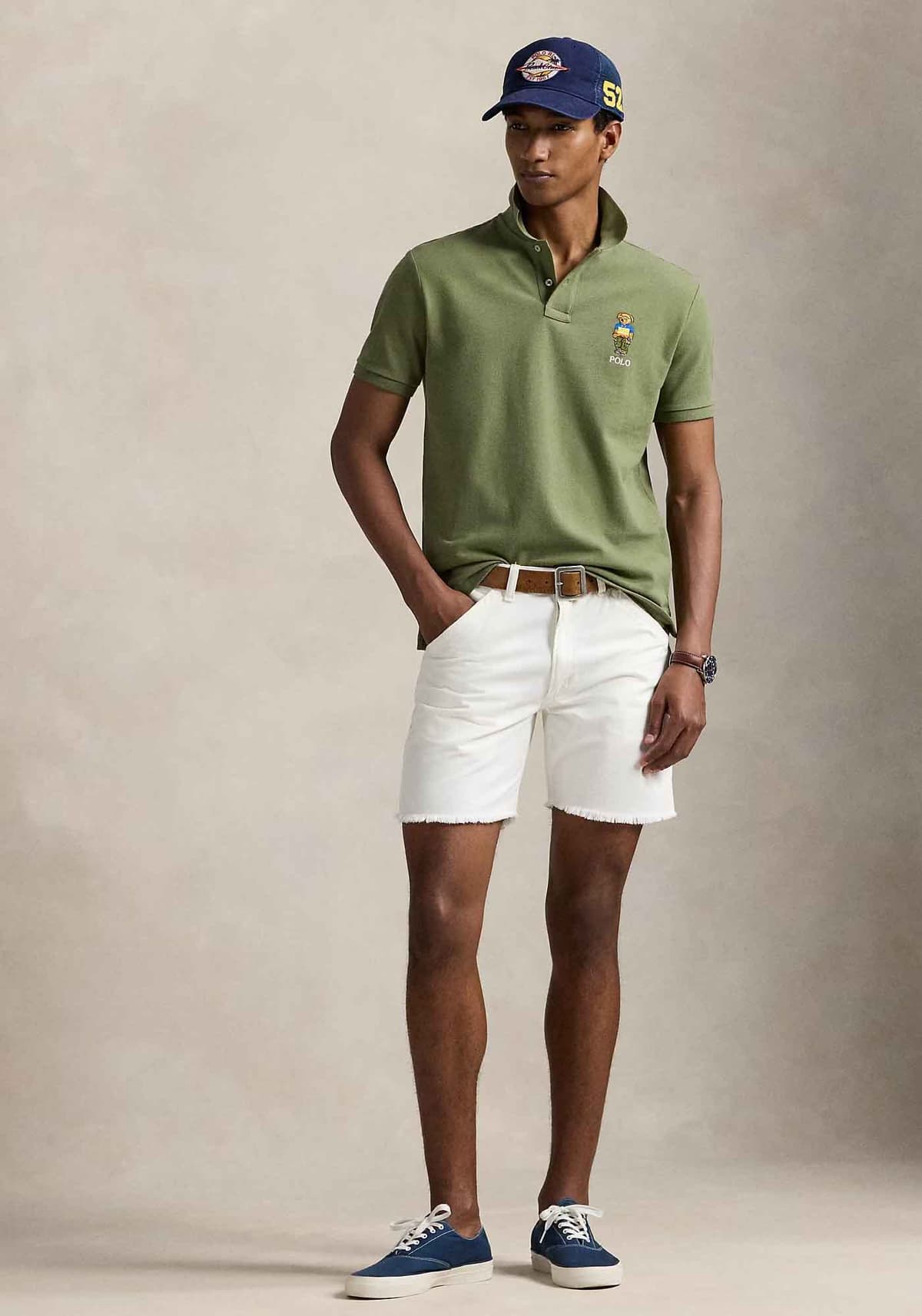 Polo Ralph Lauren Basic Polo Μπλούζα της σειράς Bear - 710969633 001 Tree Green Beach Shp