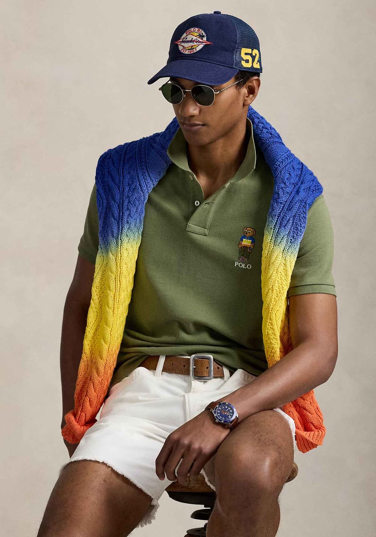 Polo Ralph Lauren Basic Polo Μπλούζα της σειράς Bear - 710969633 001 Tree Green Beach Shp