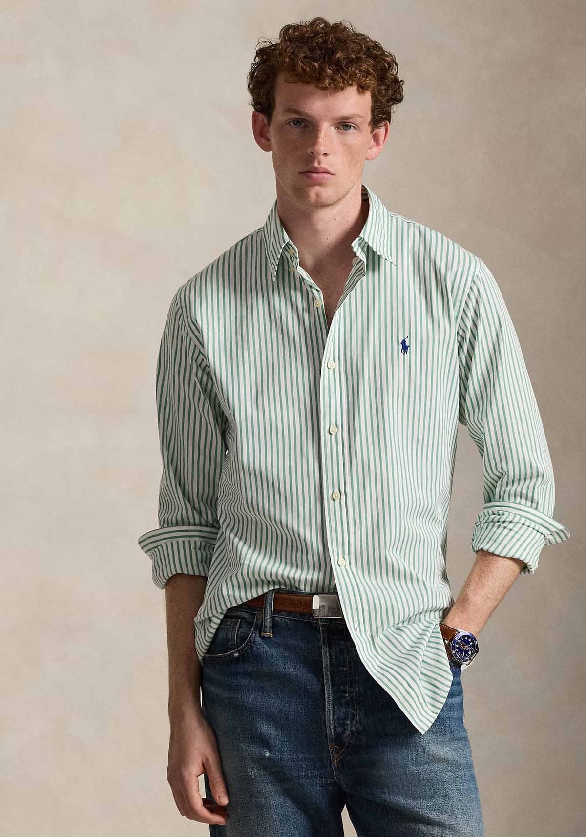 Men's Shirts Polo Ralph Lauren Green