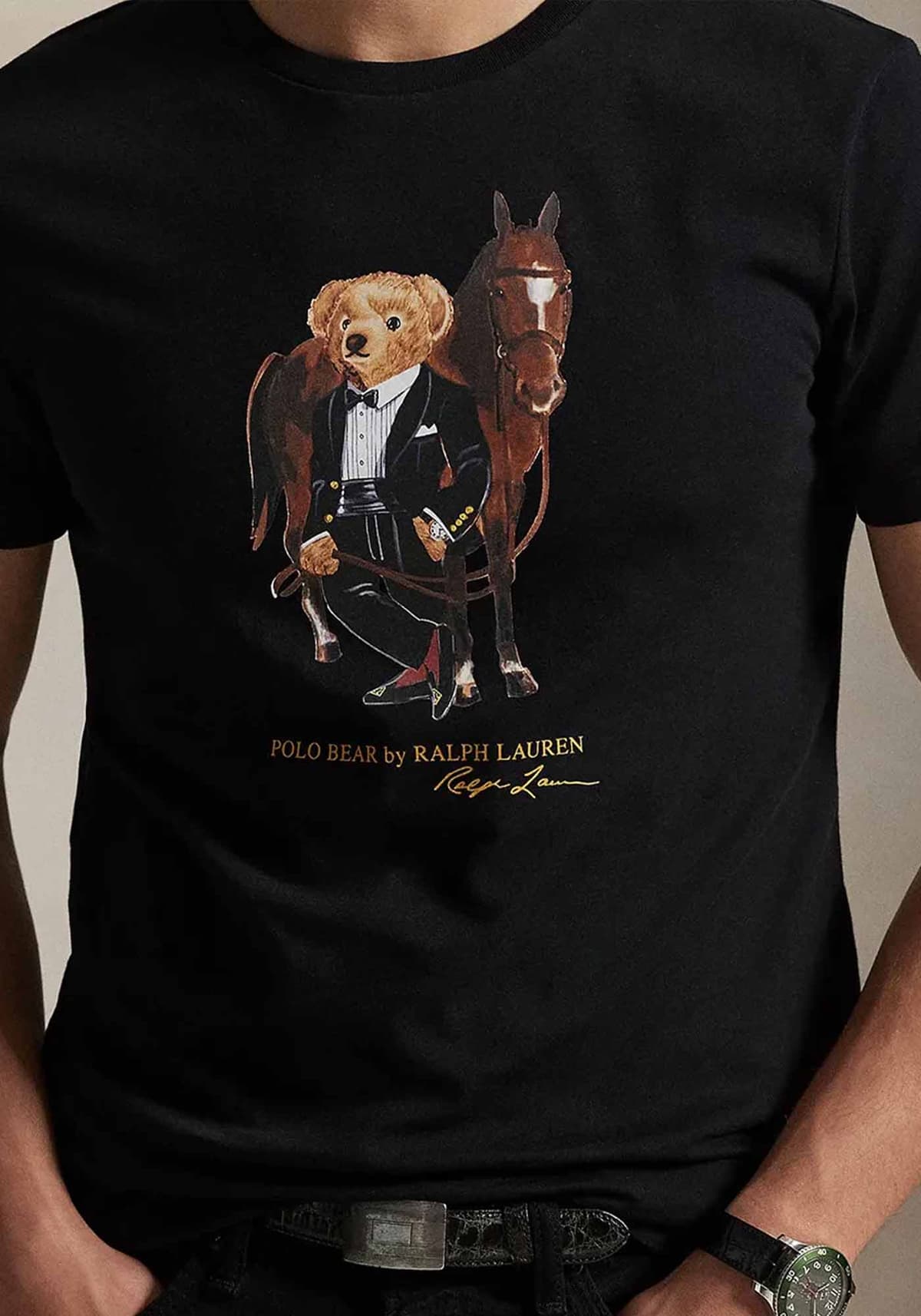 Men's T-Shirts Polo Ralph Lauren Black