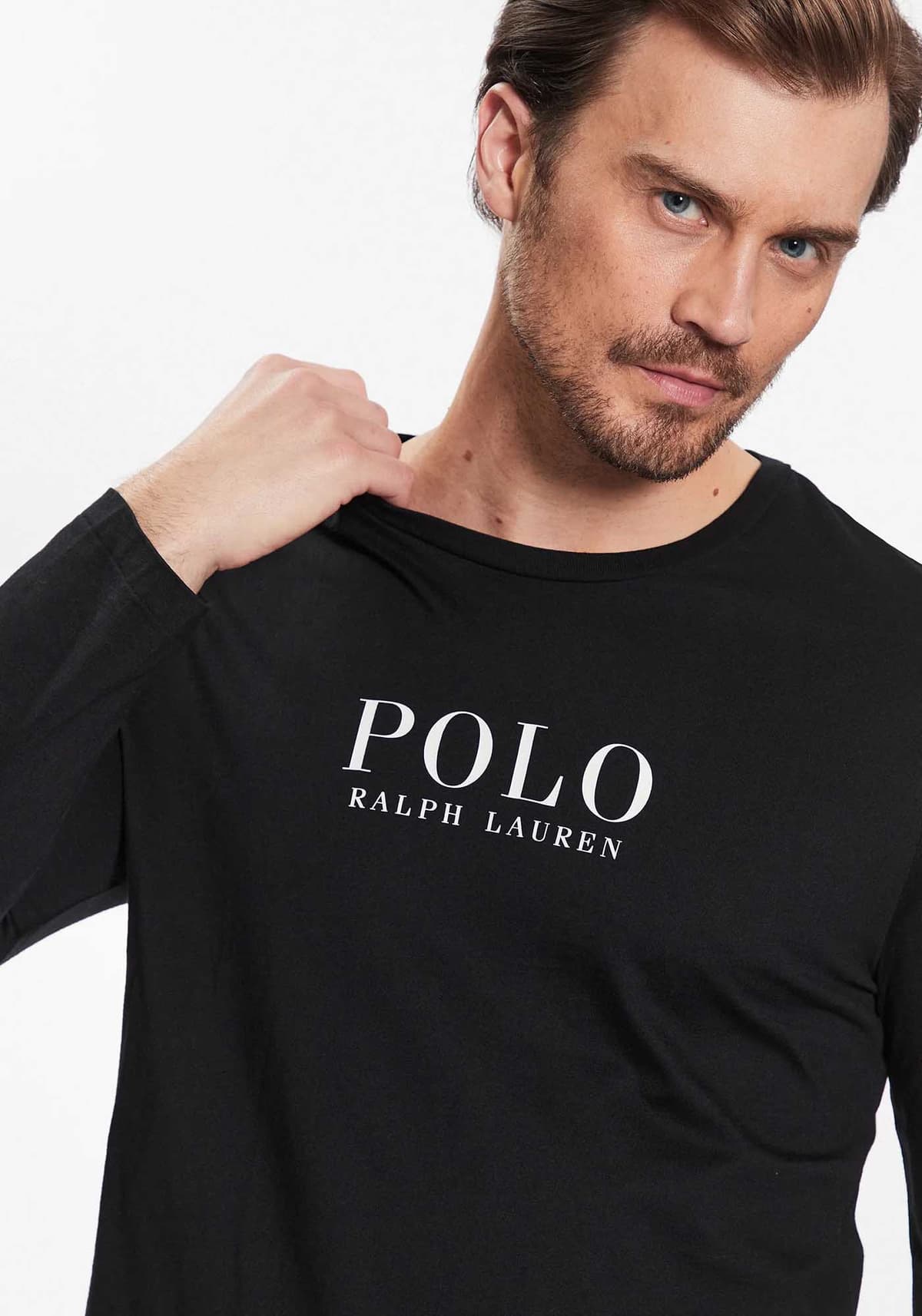 Polo Ralph Lauren Μακρυμάνικη Μπλούζα της σειράς Jersey - 714899614 004 Black