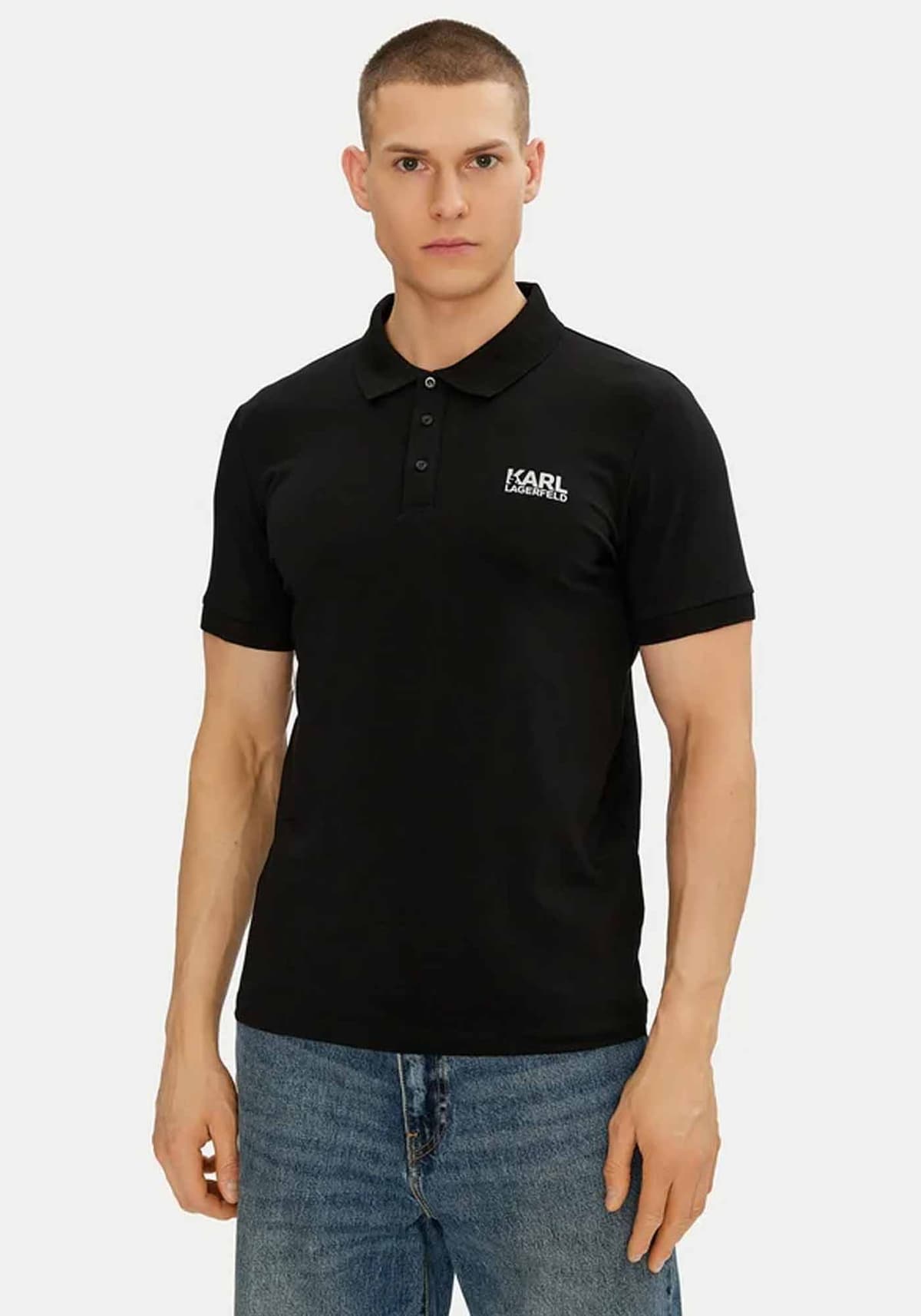 Men's Polo Shirts Karl Lagerfeld Black