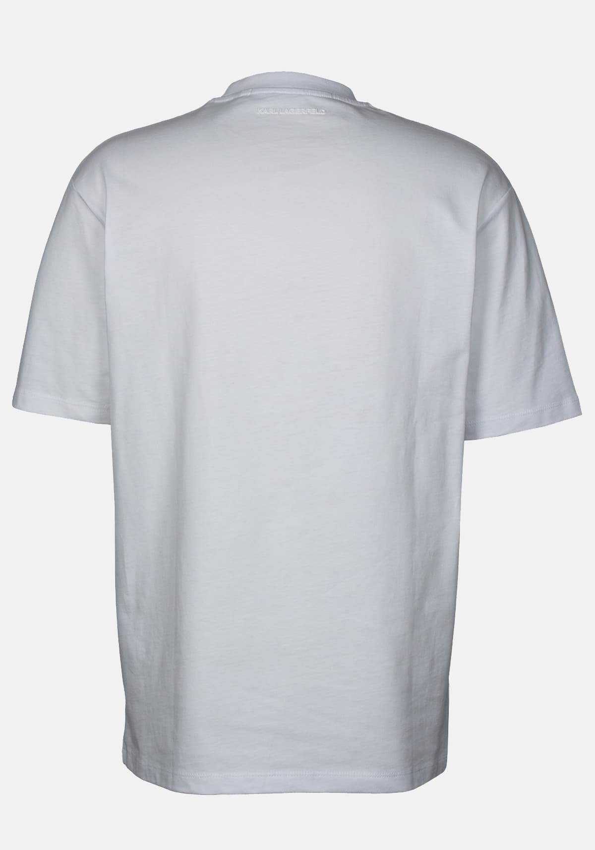 KARL LAGERFELD T-SHIRT CREW NECK BIG LOGO ΛΕΥΚΟ