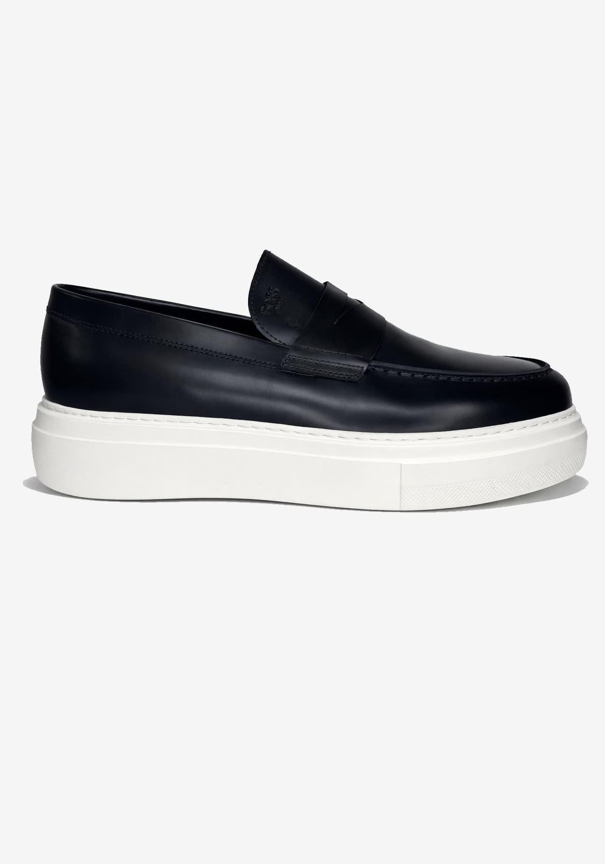 BOSS Shoes Δερμάτινα Loafers Lo - D7936 Black Bergamo