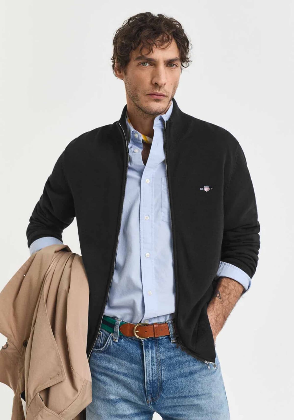GANT Ζακέτα της σειράς Zip Cardigan