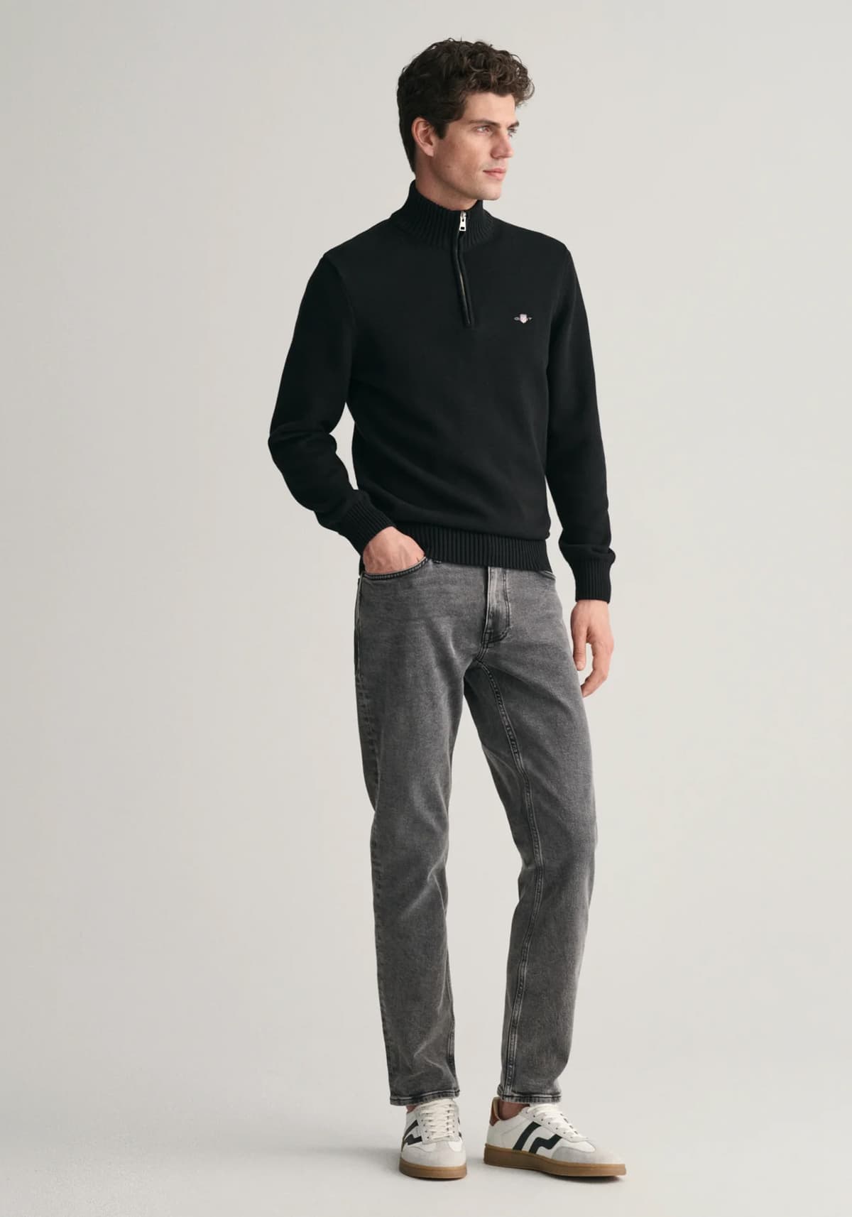 GANT Pullover της σειράς Half Zip - 8030170 005 Black