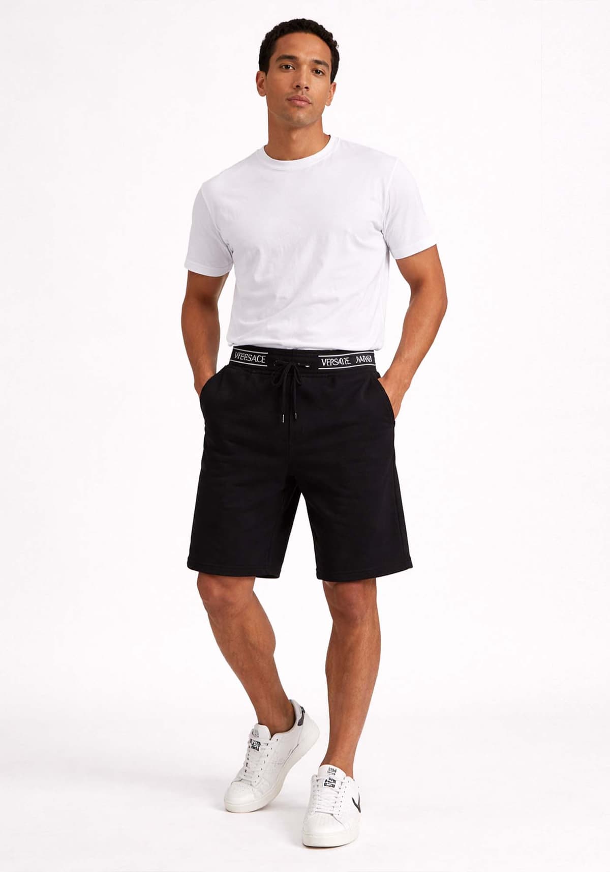 Men's Denim Shorts Versace Jeans Couture Black