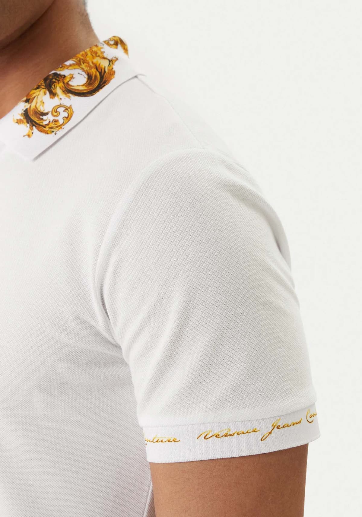 Men's Polo Shirts Versace Jeans Couture White