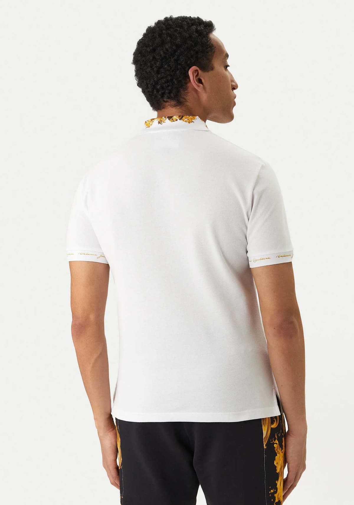 Men's Polo Shirts Versace Jeans Couture White