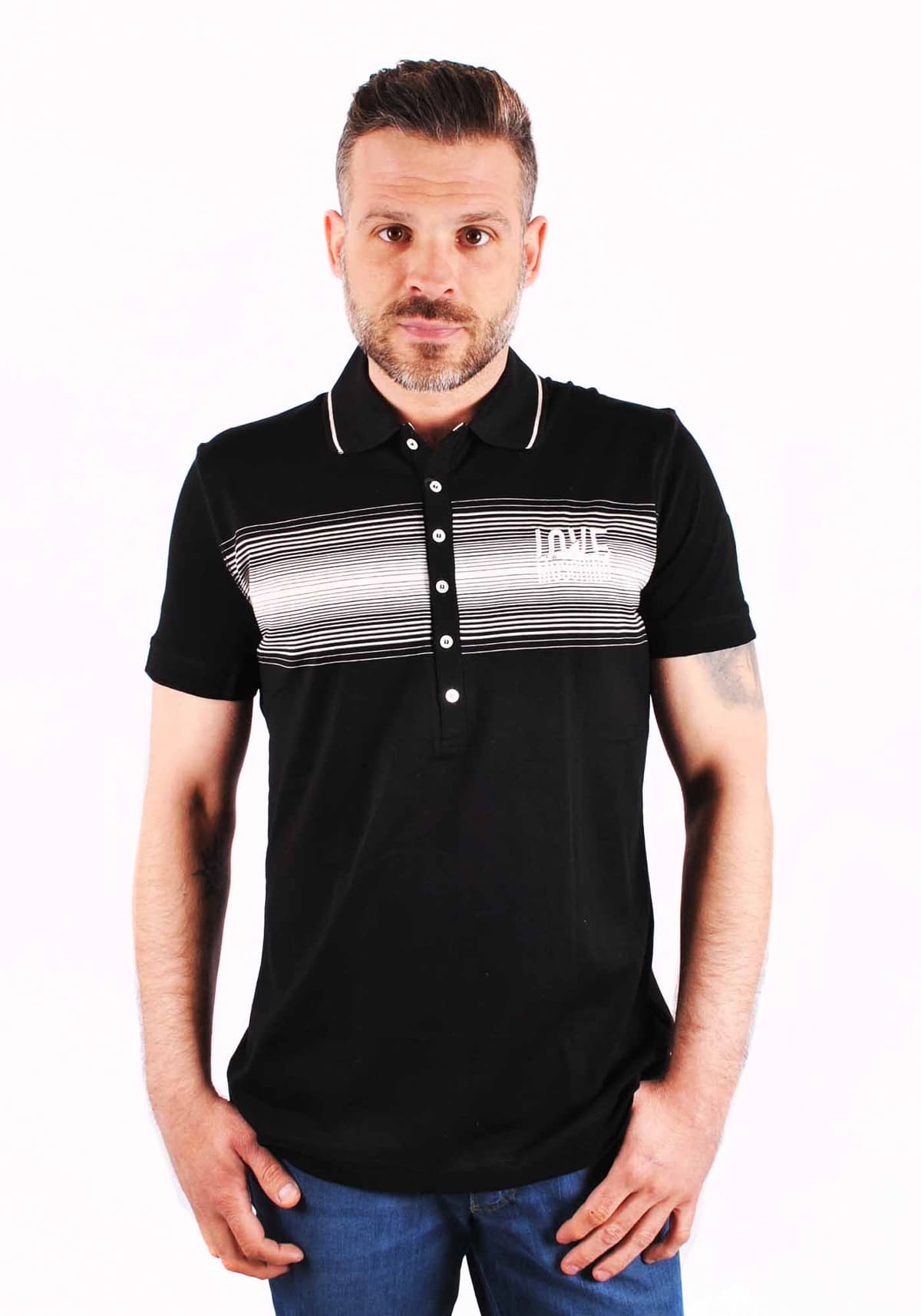 Men's Polo Shirts Moschino Black