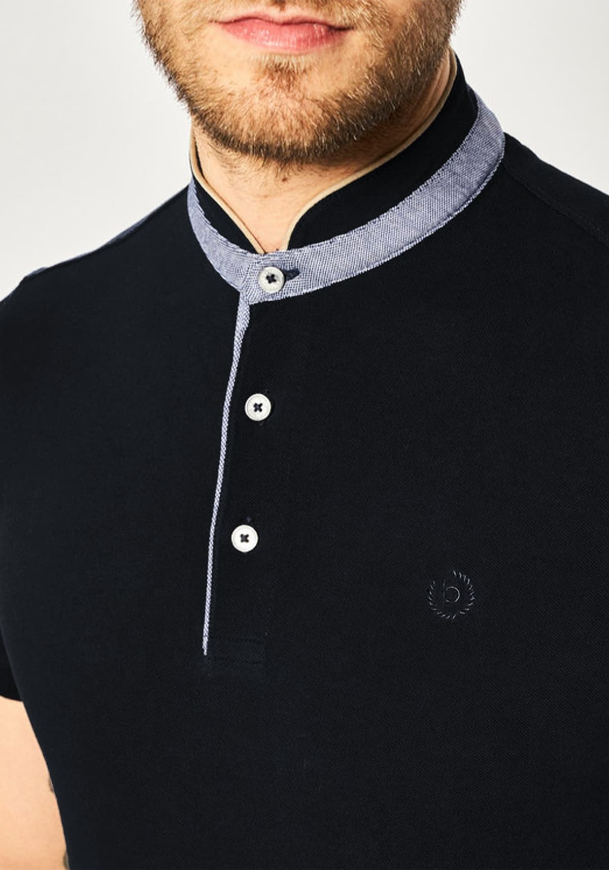 Men's Polo Shirts Bugatti Sportswear Blue