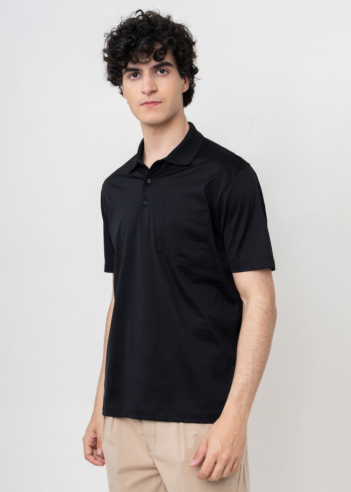 Nino Marini Polo Μπλούζα της σειράς Basic - XININ82300 00045 Black
