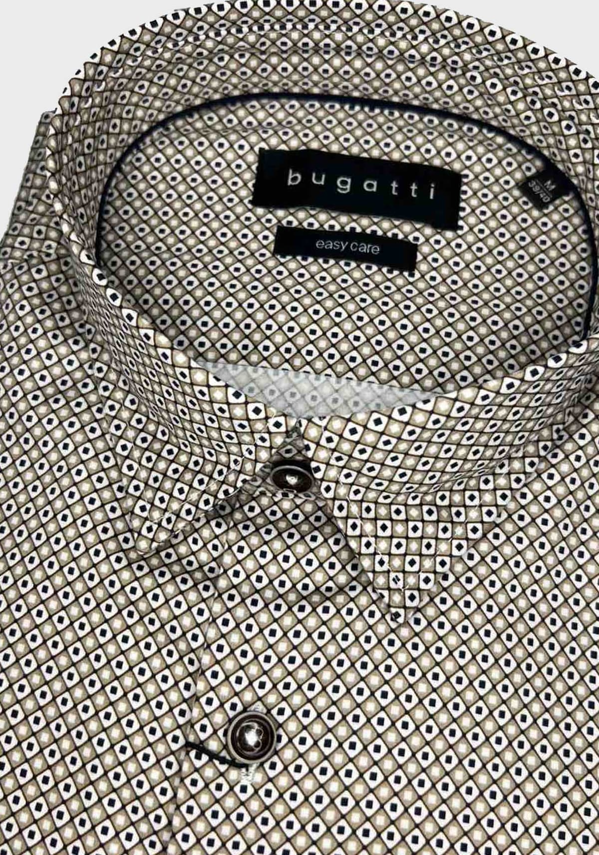 Bugatti Πουκάμισο Graphic - 9750 18506E 40 Brown