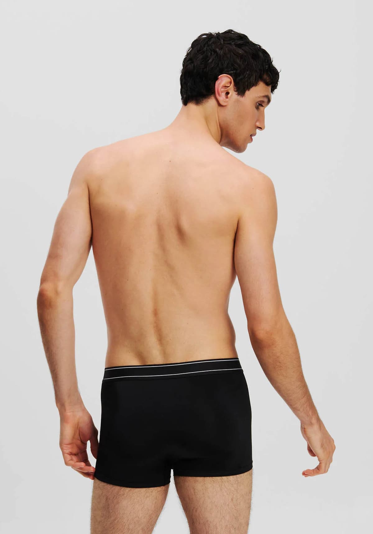 KARL LAGERFELD ΕΣΩΡΟΥΧΑ 3PACK TRUNK STRIPE LOGO ΜΑΥΡΟ