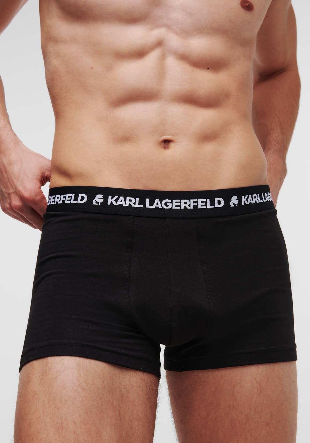 KARL LAGERFELD ΕΣΩΡΟΥΧΑ 3PACK TRUNK LOGO ΜΑΥΡΟ