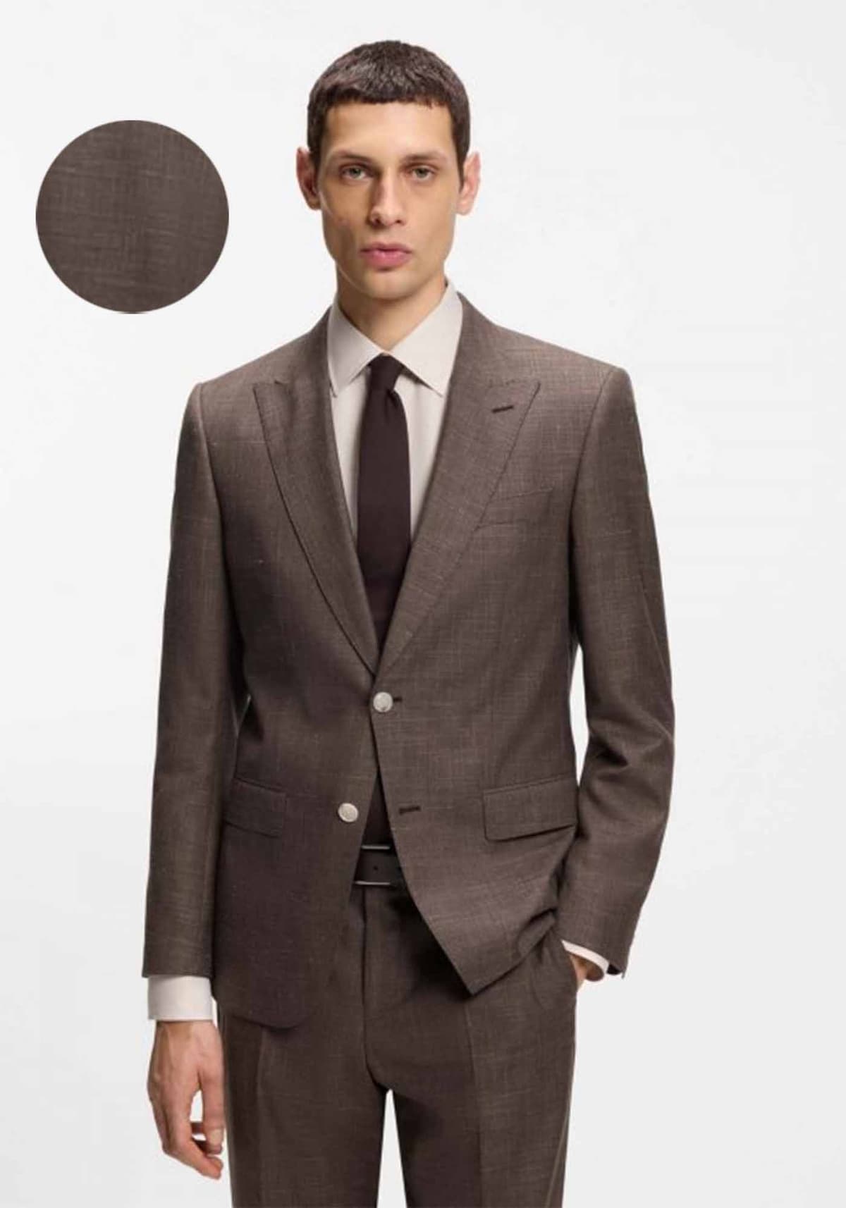 Men's Blazers Boss Brown