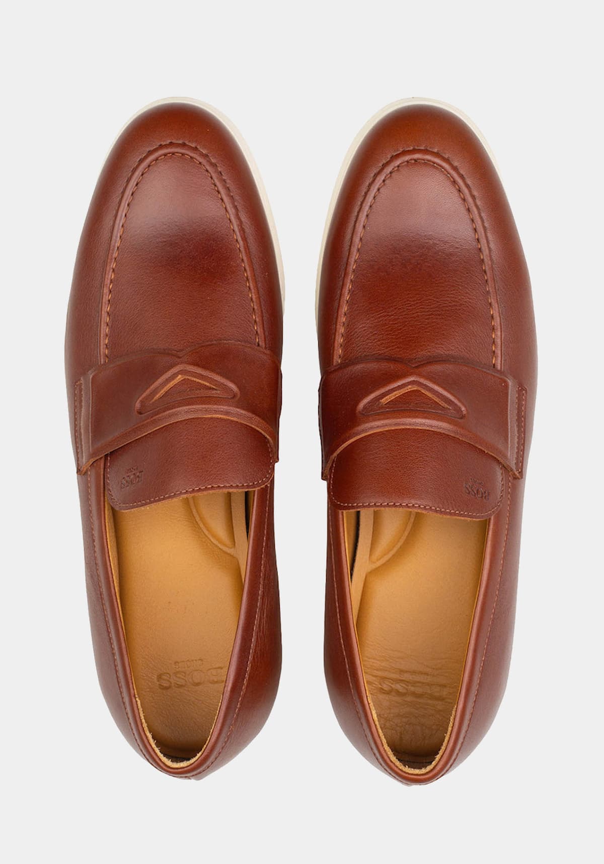 Men's Loafers Boss Shoes Brown