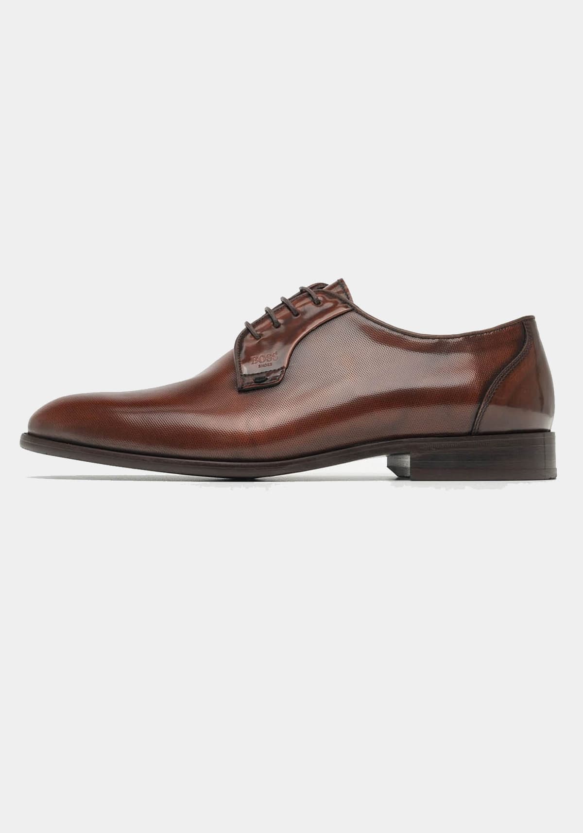 BOSS Shoes Δερμάτινα Παπούτσια Point - B7733 Cognac Point