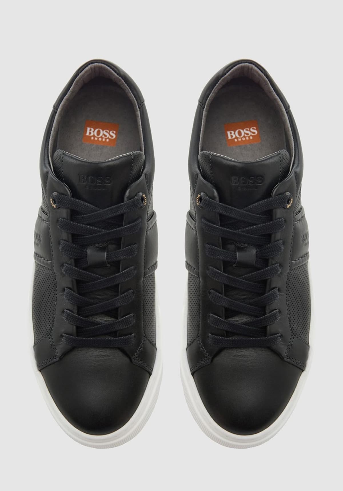 BOSS Shoes Δερμάτινα Trainers της σειράς Sport - BC340 Black Top