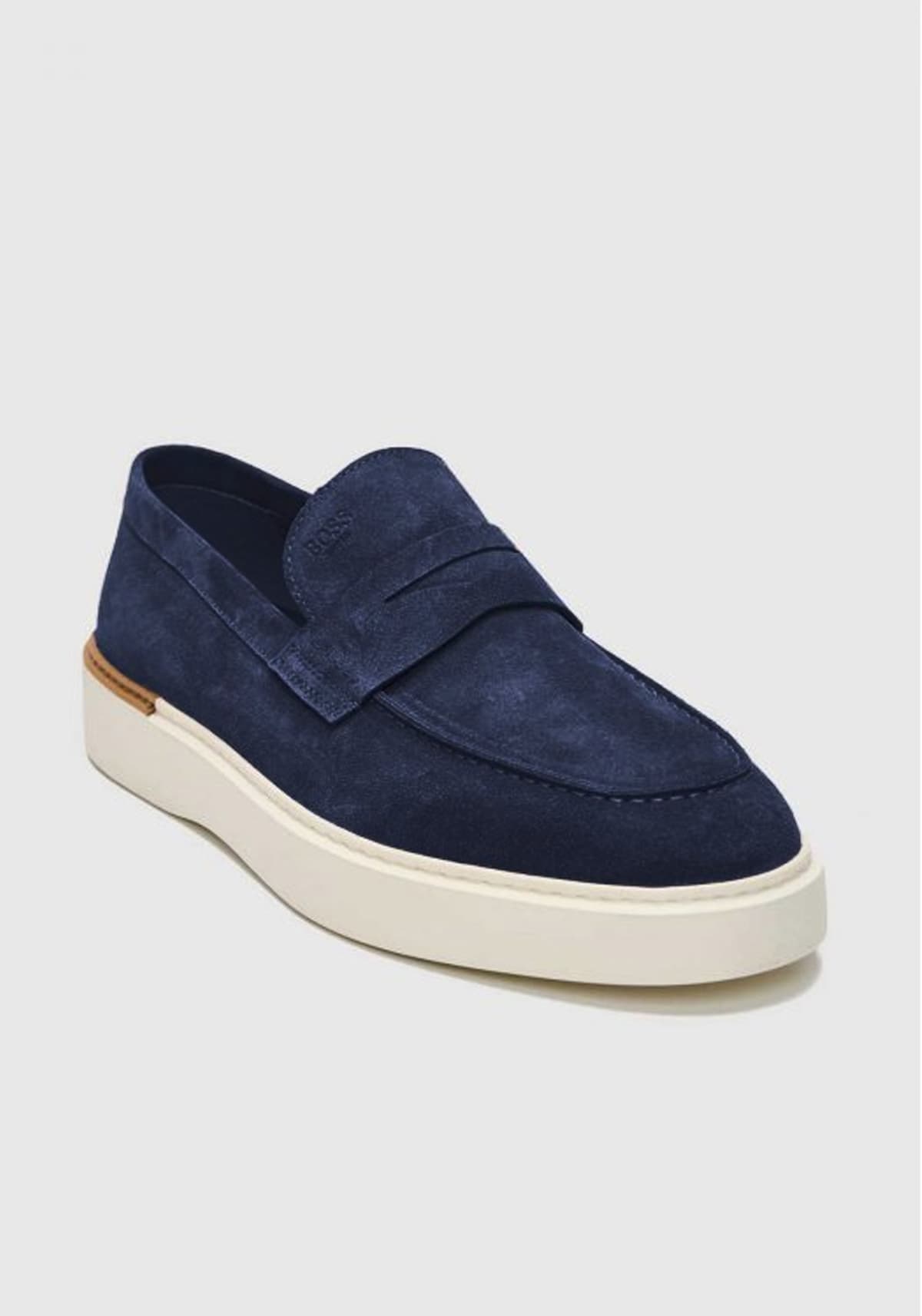Men's Loafers Boss Shoes Blue