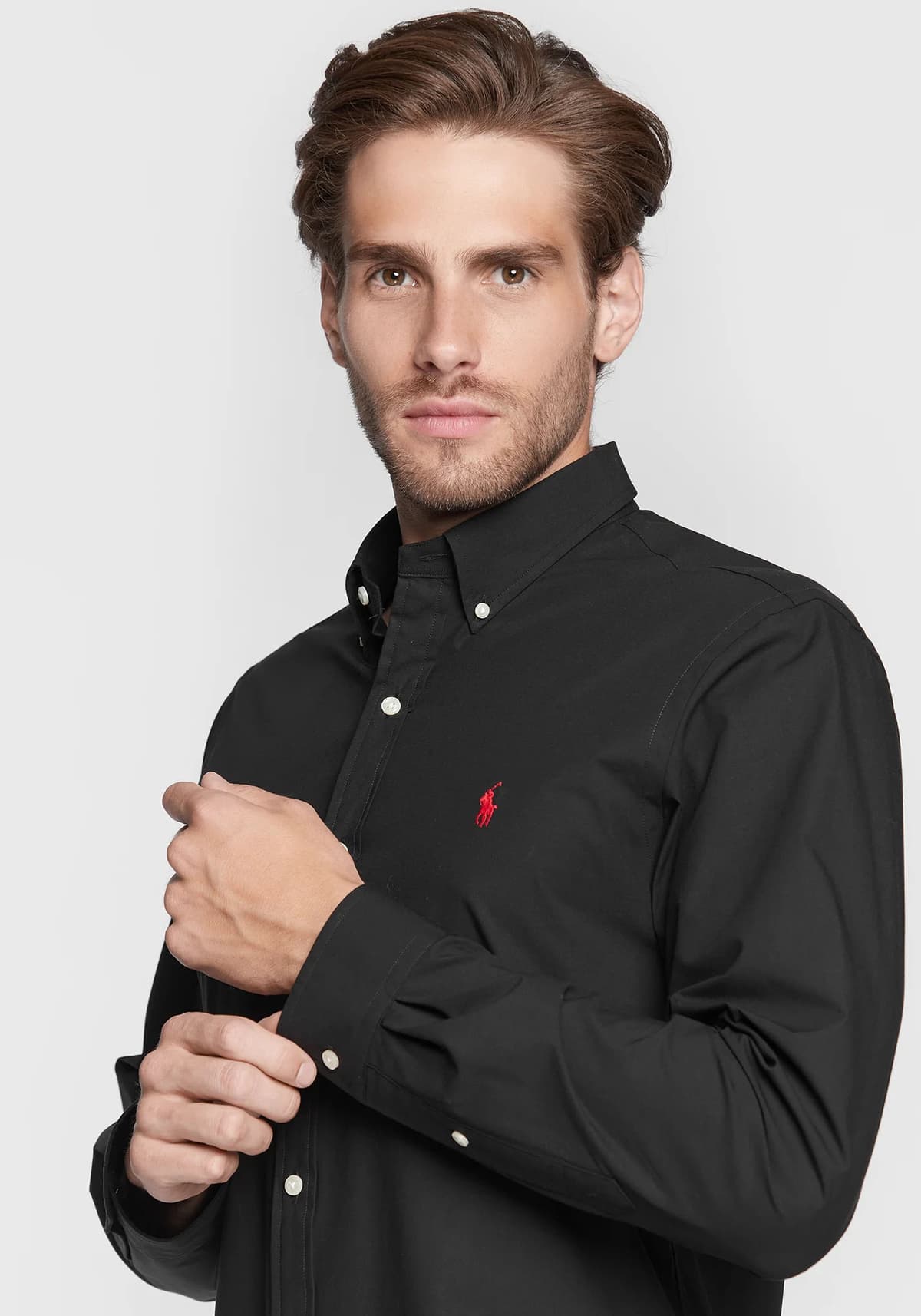 Polo Ralph Lauren Πουκάμισο της σειράς Basic Slim - 710832480 006 Black
