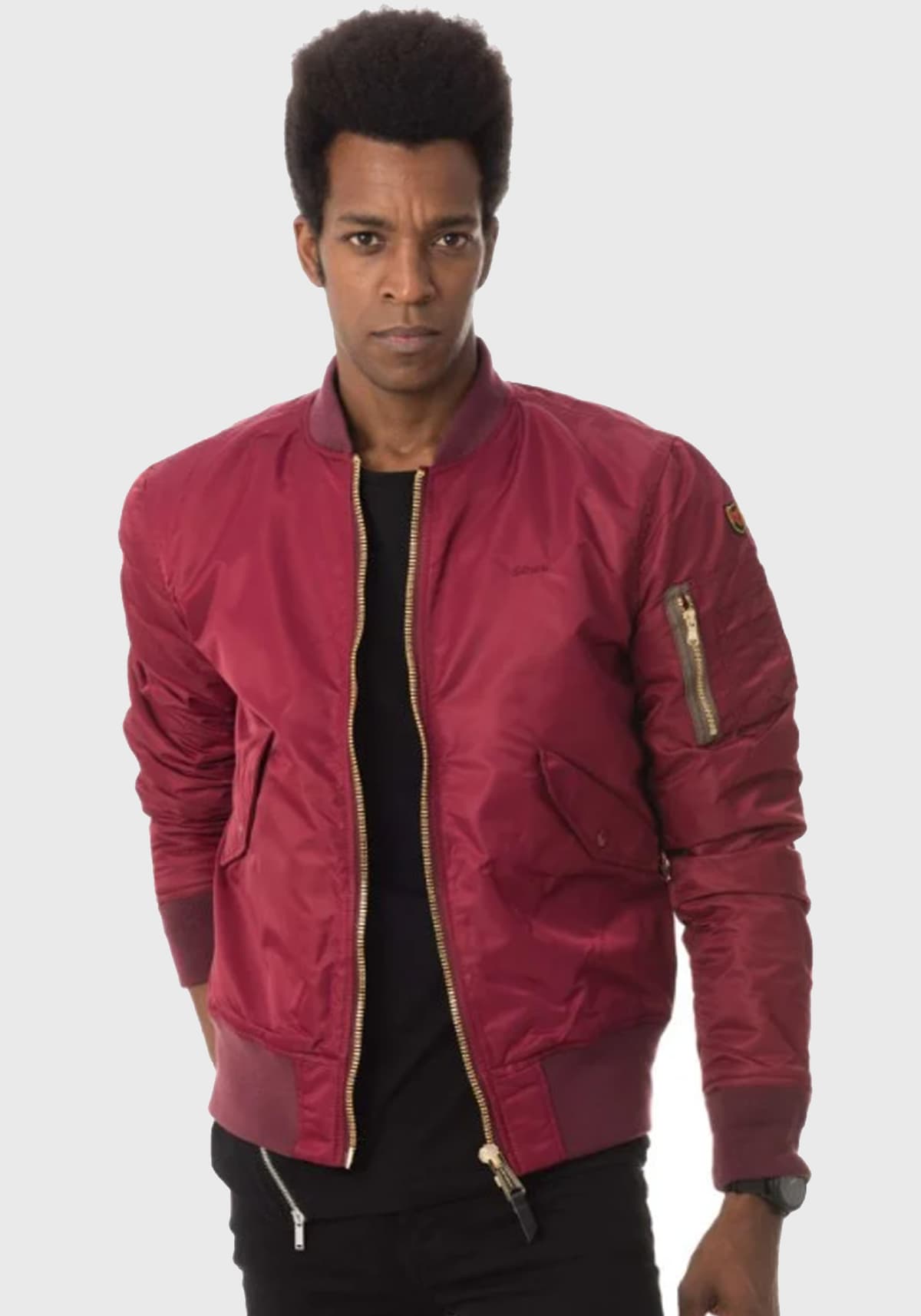 Men's Bomber Jackets Schott N.Y.C. Bordeaux
