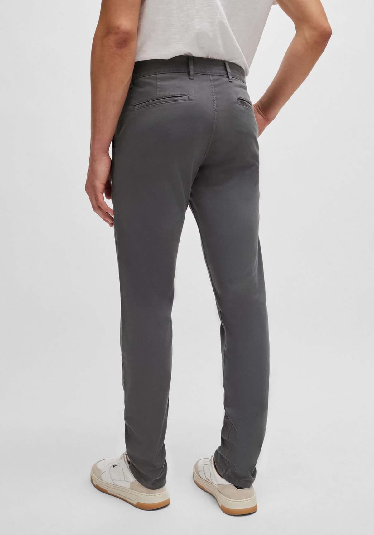 BOSS CASUAL ΠΑΝΤΕΛΟΝΙ CHINO SLIM FIT ΓΚΡΙ